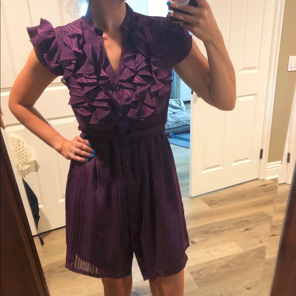 Forever 21 Purple Ruffle Dress